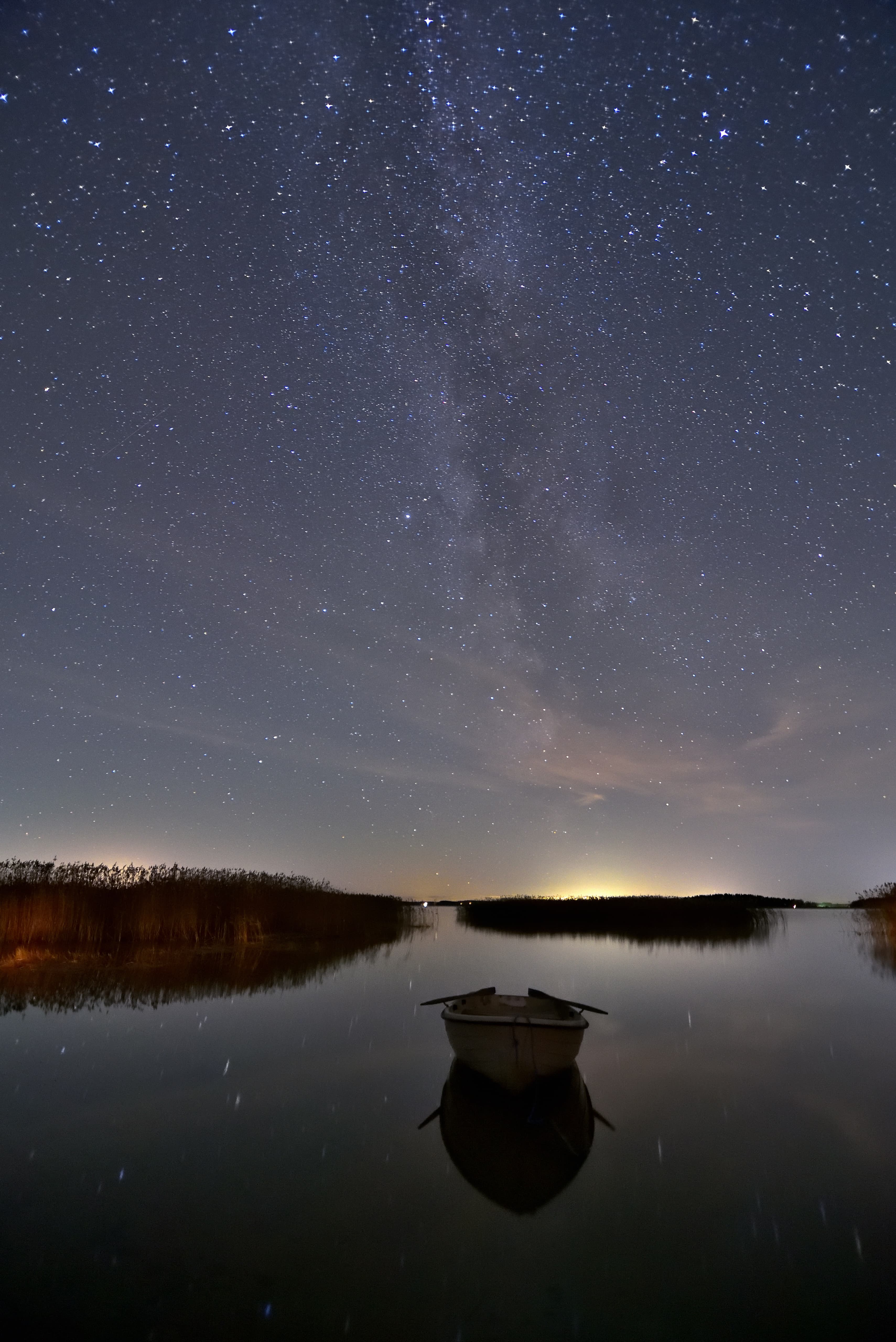 Tähtitaivas Lappajärven yllä